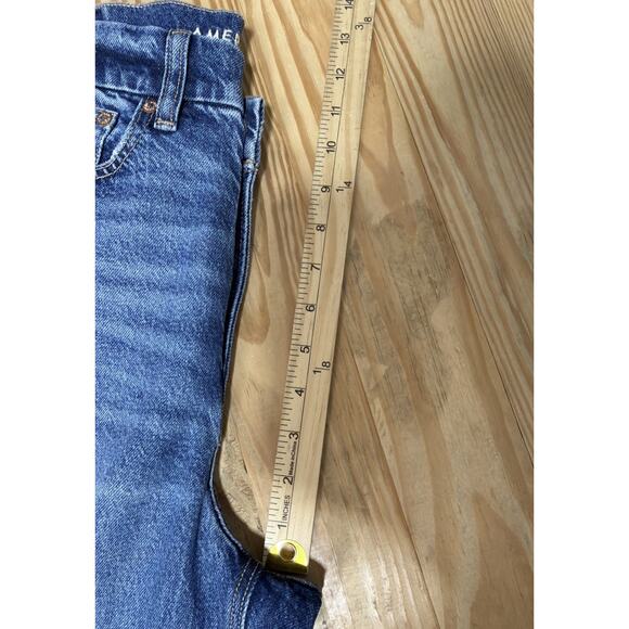 American Eagle Curvy 90s Straight High Rise Stretch Denim Jeans 8S 28x28 New - Picture 9 of 9